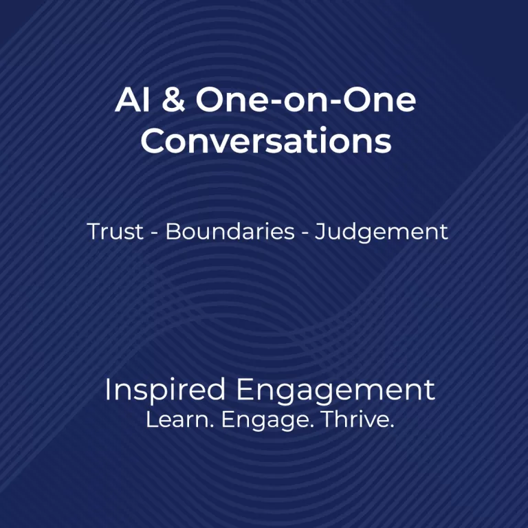 Responsible use of AI in One-onOne conversations