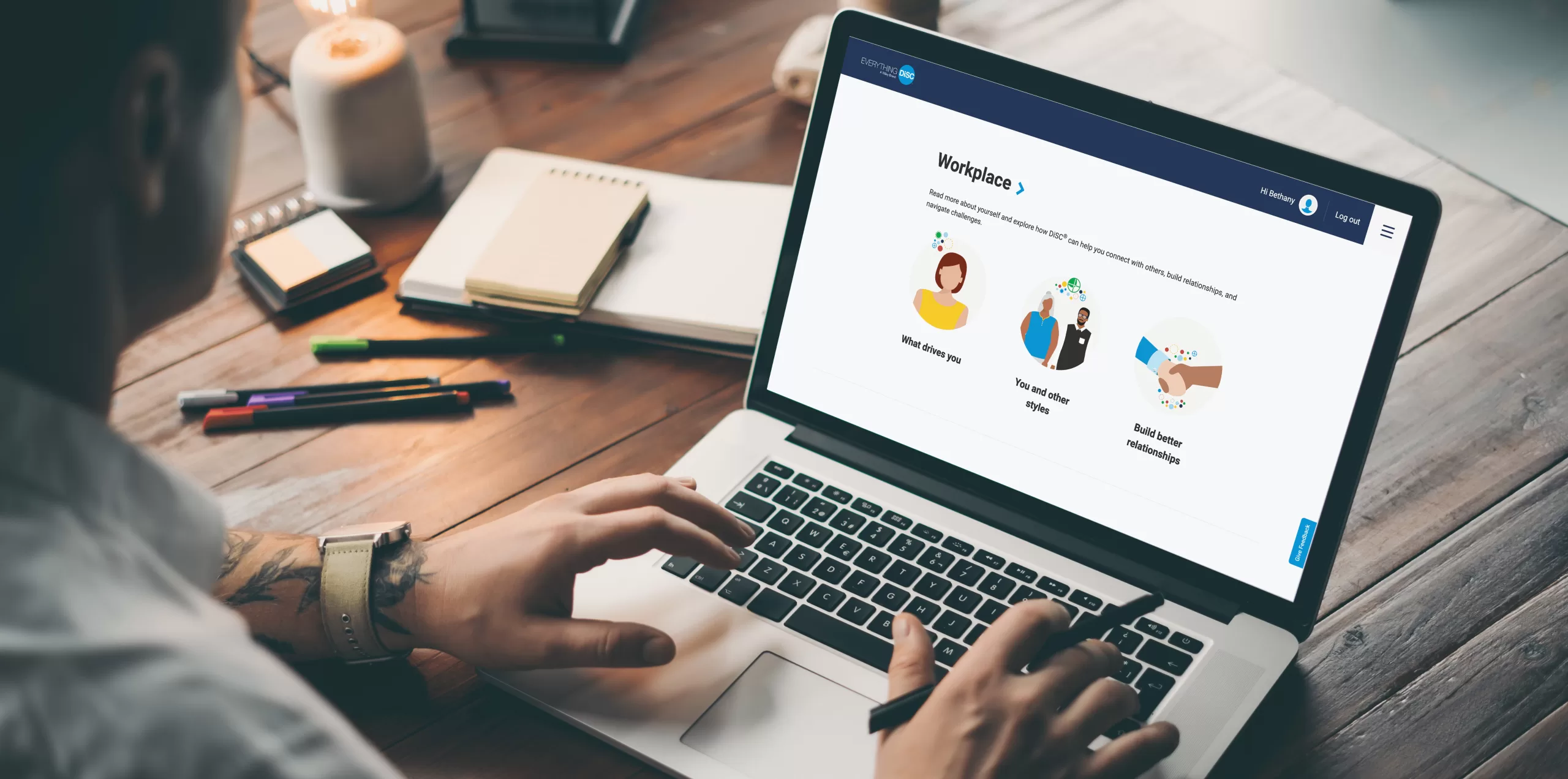Image - Individual utilizing Everything DiSC® on Catalyst™